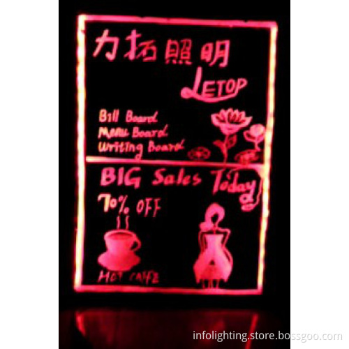 led advertising writing board